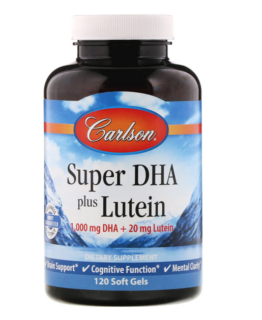 Биодобавка Carlson Labs ДГК и лютеин (Super DHA+Lutein) 1000 мг/20 мг ...