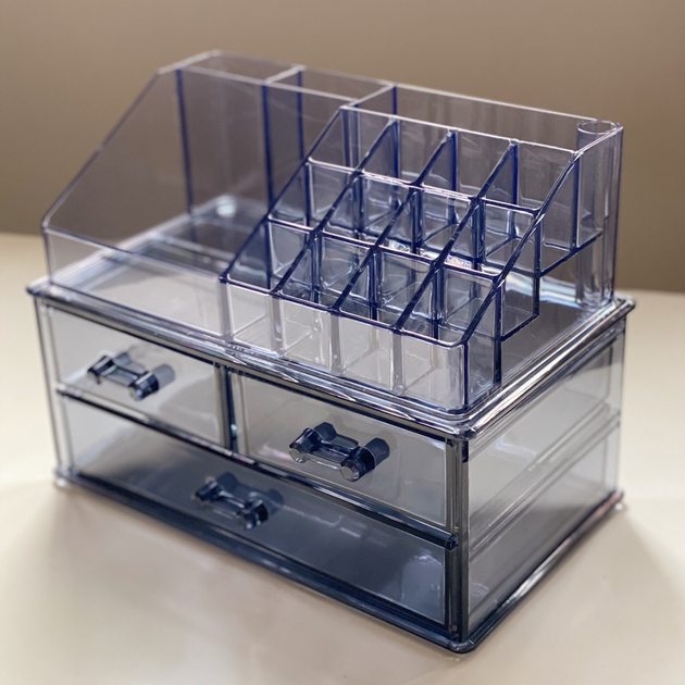 Настольный органайзер для косметики с полками Akay тонированный ...