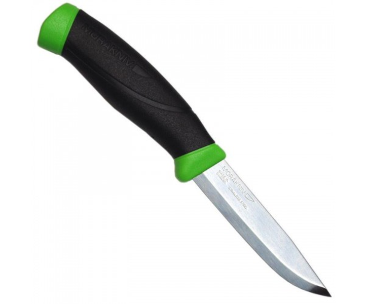 Ніж туристичний, рибальський з чохлом Morakniv 12158 Companion Green нержавіюча сталь Sandvik 12C27, 218 мм - зображення 1