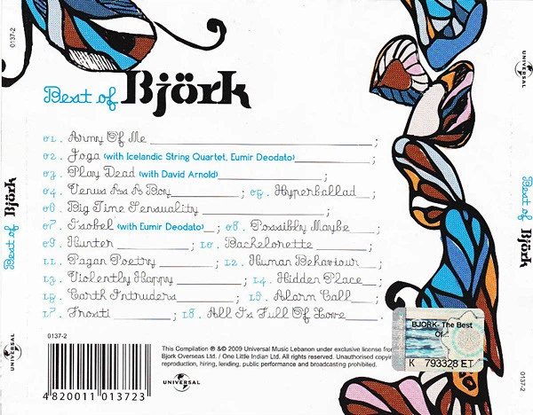 Björk CD+VIDEOセット Музыкальный CD диск Björk - The Best Of лицензионный – фото