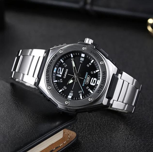Мужские часы с акриловым стеклом Casio Standard MWA-100HD-1AVEF - изображение 3
