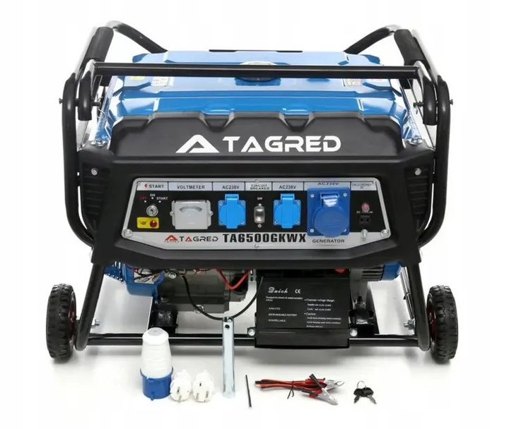  бензиновый Tagred TA6500GKWX 6500 W С AVR с медной обмоткой .