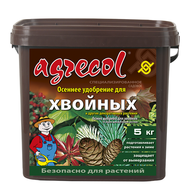 Осеннее удобрение для хвои Agrecol 5 кг – купить онлайн на ROZETKA