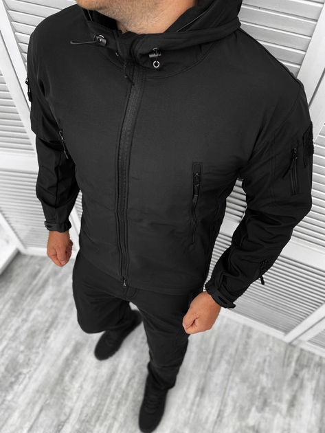 Костюм тактический Soft Shell (зима) Black M - изображение 2