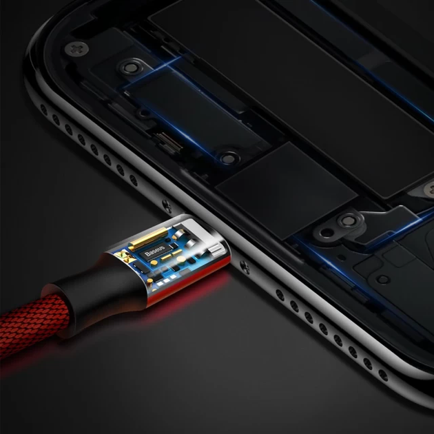 Кабель Baseus Yiven Cable For Apple 1.2M Red(W) (CALYW-09) - Фото 8 Кабель Baseus Yiven Cable For Apple 1.2M Red(W) (CALYW-09) - изображение 8