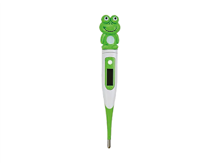 Термометр медицинский электронный детский с гибким измерительным наконечником Lindo DT-111G зеленый - изображение 1