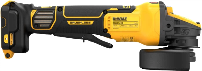 Шліфмашина кутова акумуляторна безщіткова DeWalt DCG416VSN без акумулятора та зарядного пристрою (5035048791493) - зображення 4