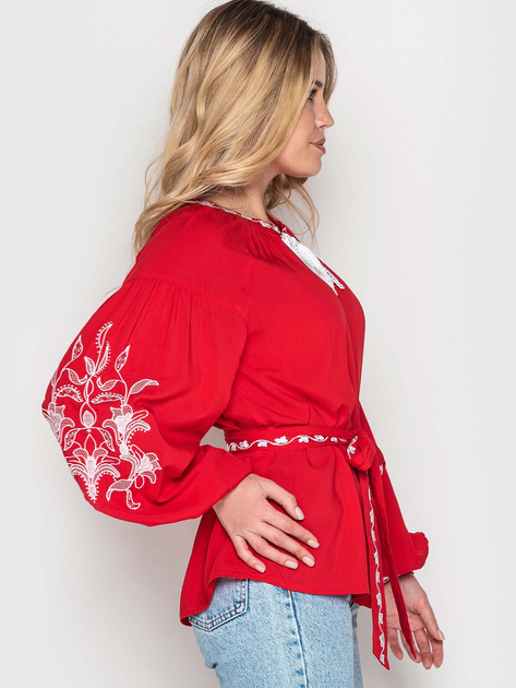 Вышиванка женская с узором NARODNYY BUTIK Гармонія 1047.1 52 Красная (NB2000000303086) 