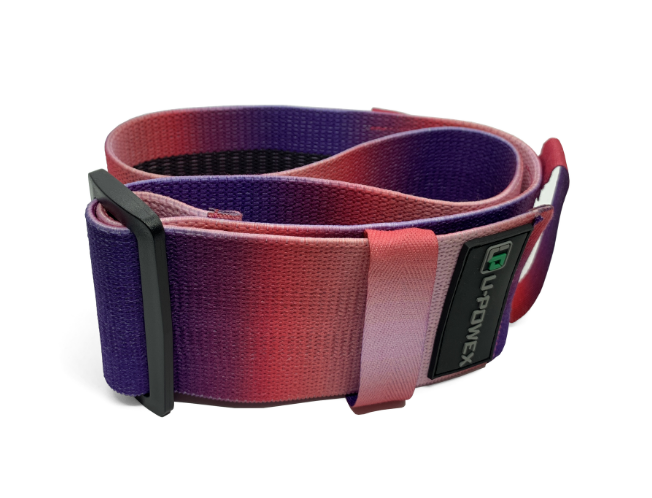 Тканинна гумка для фітнесу U-Powex Pro Pink, регульована, 30-45 см (1912204201) - зображення 2