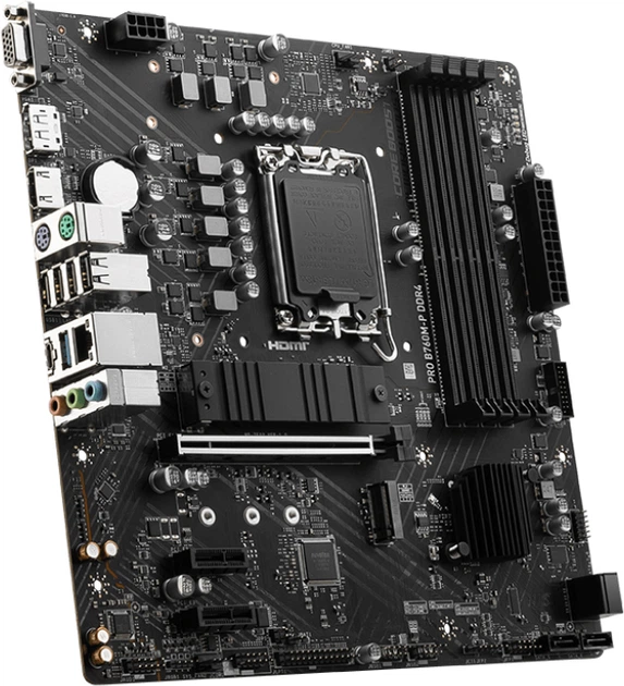 Płyta główna MSI PRO B760M-P DDR4 (s1700, Intel B760, PCI-Ex16) - Zdjęcie 3 Płyta główna MSI PRO B760M-P DDR4 (s1700, Intel B760, PCI-Ex16) - obraz 3