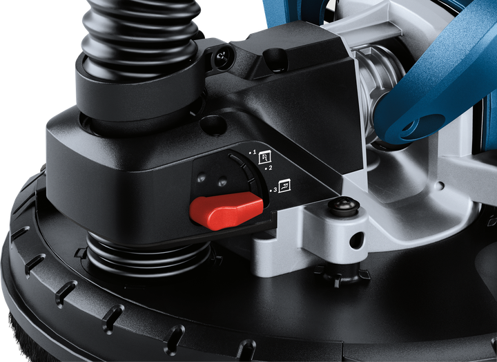 Вакуумная шлифовальная машина (жираф) по гипсокартону Bosch Professional GTR 550, 550 Вт, 1.1-2.3 м, Constant speed, набор тарелок и шлиф.кругов, чемодан (06017D4020) - изображение 6