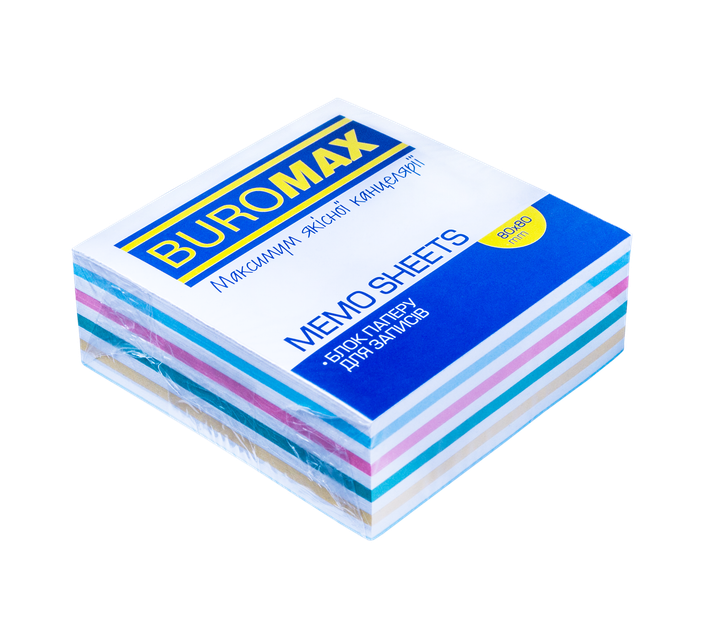 Блок паперу для нотаток Buromax Зебра 80х80мм 330 аркушів не склеєний (BM.2253) - Фото 1 Блок паперу для нотаток Buromax Зебра 80х80мм 330 аркушів не склеєний (BM.2253) - зображення 1