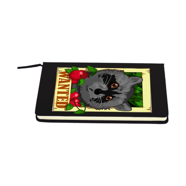 Блокнот А5 Розшукується єнот Черный (92288-3883-BK) - изображение 4