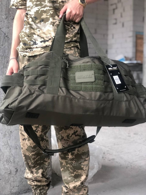 Универсальная тактическая сумка Mil-Tec US Combat Parachute олива 54л - изображение 1