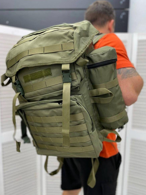 Рюкзак армейский Рюкзак тактический хаки 70 литров рюкзак военный рюкзак - изображение 1