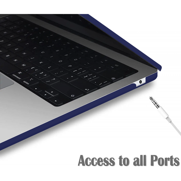 Чехол-накладка Fruct AirM2/M3 для MacBook Air 13.6 M2 2022 / M3 2024 / M4 2025 Матовый Navy - изображение 4
