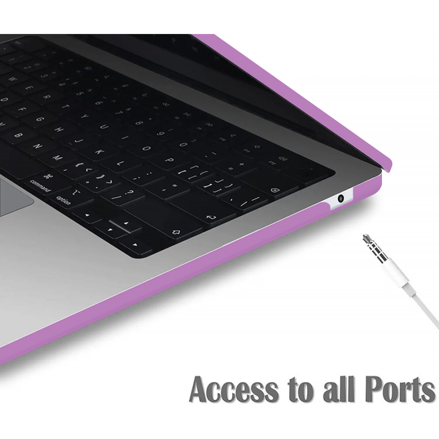 Чехол-накладка Fruct AirM2/M3 для MacBook Air 13.6 M2 2022 / M3 2024 / M4 2025 Матовый Purple - изображение 4