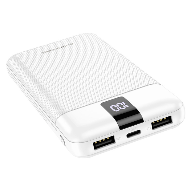 Павербанк повербанк 10000mAh с кабелями BOROFONE BJ20 |2USB/Type-C ...