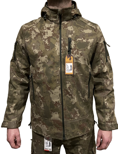 Куртка Тактичний Softshell Tactical (Камуфляж) Combat 3XL(54) 1110092 - изображение 1