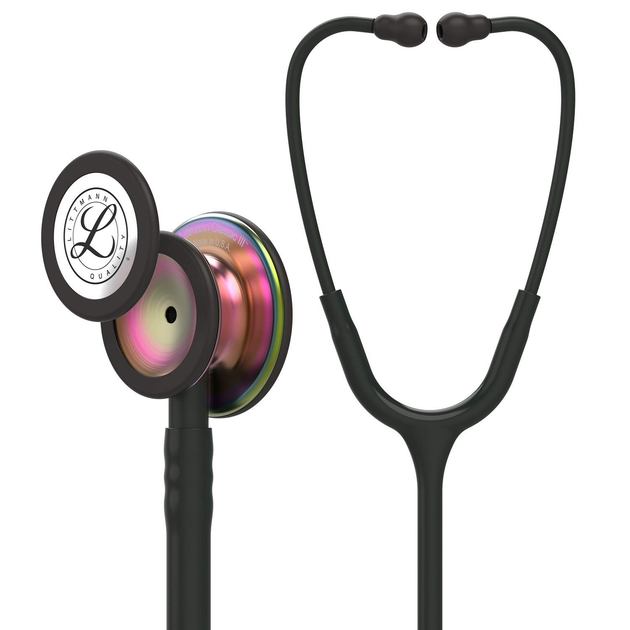 Стетоскоп 3M Littmann Classic III черный с радужной головкой 5870 - изображение 1