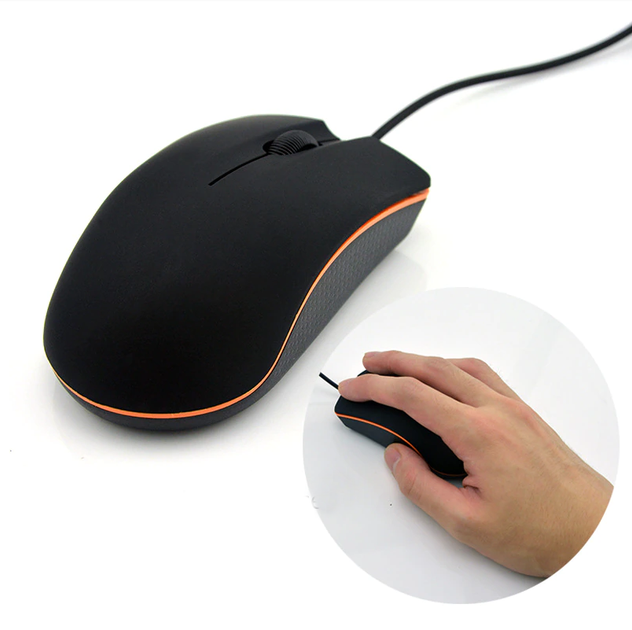 Провідна оптична мишка UKC 3D Otical Mouse Black - изображение 2
