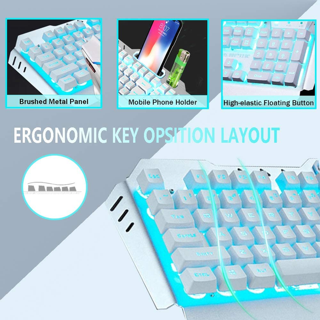 Бездротовий комплект Mamba Smoke K670 White/Blue - изображение 4