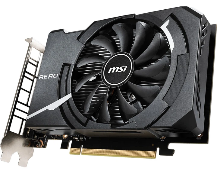 Відеокарта GTX 1650 4GB MSI Aero ITX OC GDDR5 (128bit) (1740/8000) (DisplayPort, HDMI, DVI) (GeForce GTX 1650 AERO ITX 4G OC) Refurbished - зображення 3