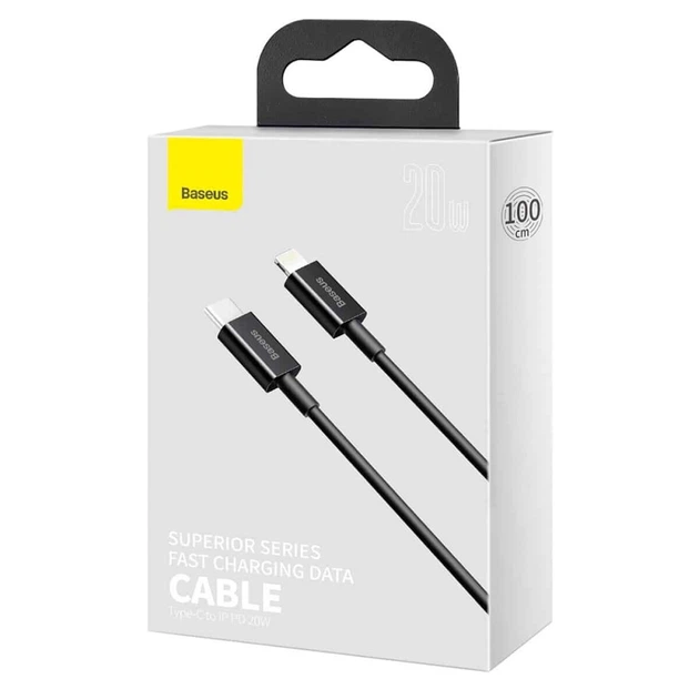 Кабель Baseus Superior Series Type-C to IP PD 20W 2m Black - изображение 4