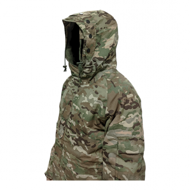 Куртка зимова утеплена тактична камуфляж (ріп-стоп) колір мультикам розмір 3XL - зображення 2