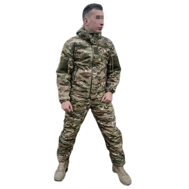 Зимовий військовий костюм -20С мультикам НАТО (бушлат та штани) розмір 54 (2XL) - зображення 1