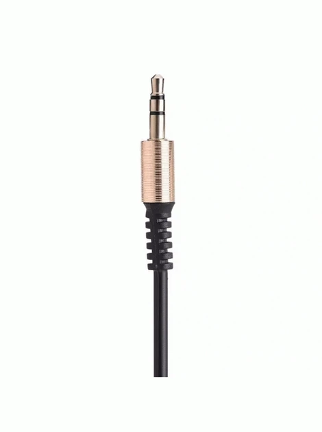 Перехідник AUX на AUX 90° з пружиной (mini-jack 3.5мм) | 0.9м - зображення 4
