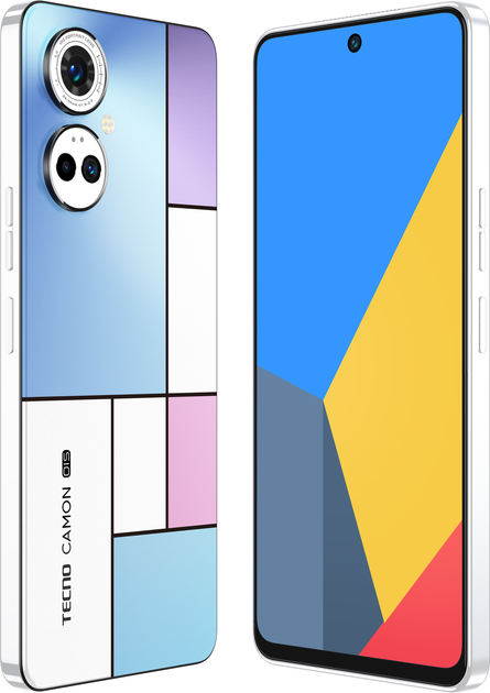 Мобильный телефон Tecno Camon 19 Pro (CI8n) 8/128GB NFC 2SIM Mondrian ...