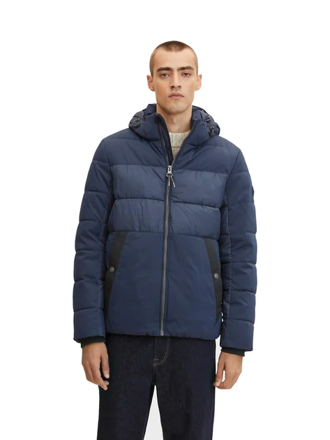 Куртка Tom Tailor mat mix puffer jacket M Темно-синий 1032481-10668 - Фото 2 Куртка Tom Tailor mat mix puffer jacket M Темно-синий 1032481-10668 - изображение 2