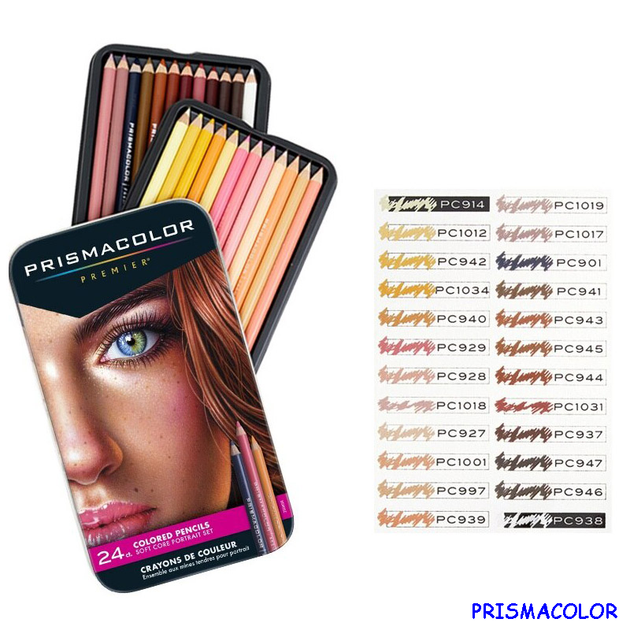 М'які кольорові олівці Prismacolor Portrait 24 кольори - зображення 4