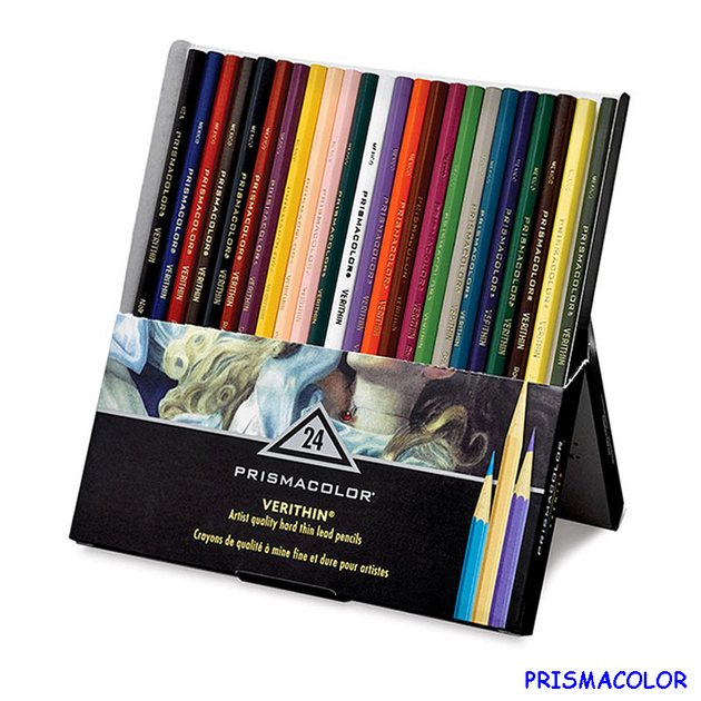 Тверді кольорові олівці Prismacolor Verithin 24 кольори - зображення 2