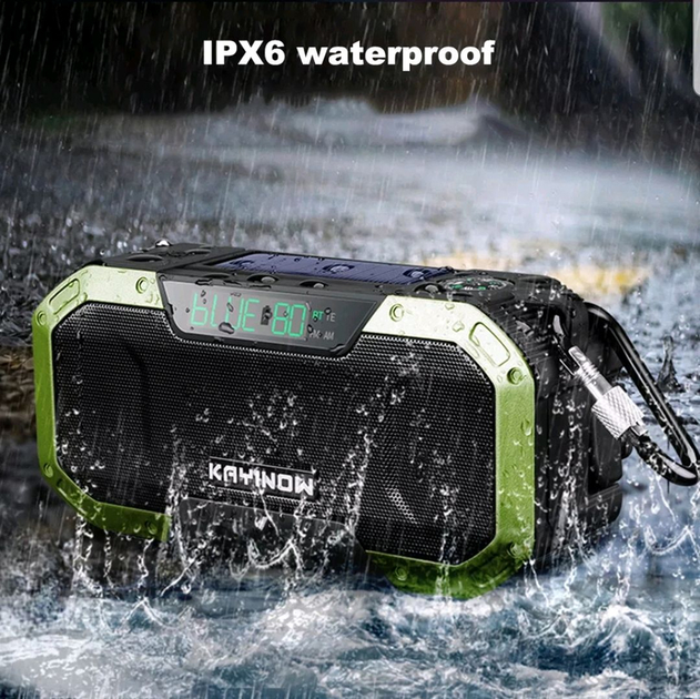 Портативный Всеволновой Аварийный Радиоприемник (радио) + фонарь и павер 5000mAh Kayinow - изображение 8