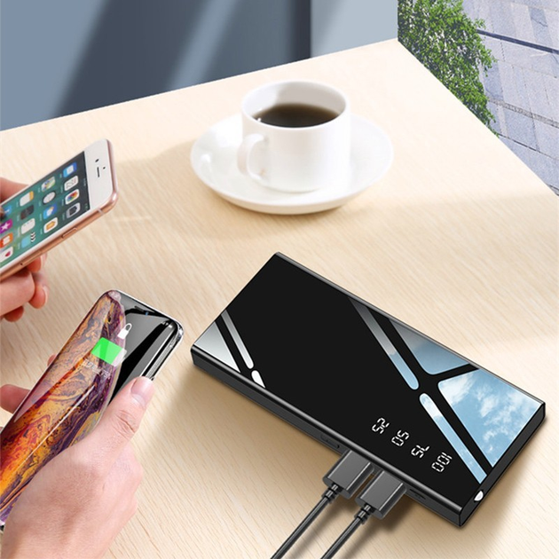 Павербанк с фонариком УМБ Power Bank 10000mAh черный (PB001) – фото ...