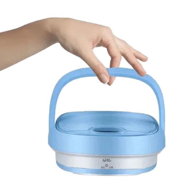 Стиральная машина силиконовая складная Maxtop 7399 220 В Blue - изображение 3