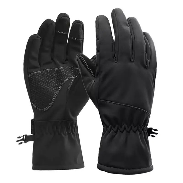 Тактические зимние перчатки SoftShell Цвет Black Размер XL - изображение 1