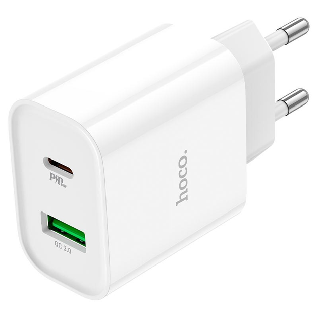 Сетевое зарядное устройство Hoco C80A Rapido USB + Type-C (PD20W, QC3.0 ...