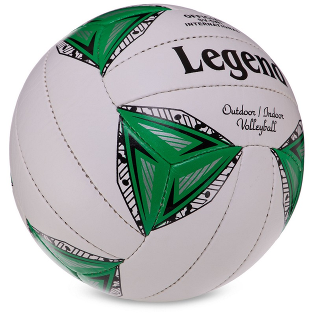 Мяч волейбольный VB-3127 Legend №5 Бело-зеленый (57430031) – низкие ...