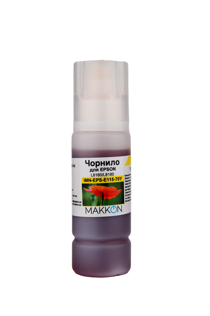 Чернила для Epson L8160/L8180 (C13T07D44A) (115) 70 мл Makkon yellow ...