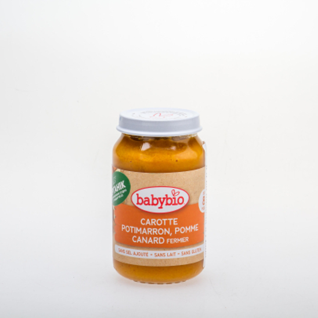 Детское пюре BabyBio органическое из овощей и утки с 8 месяцев 200 г (51064) - зображення 1