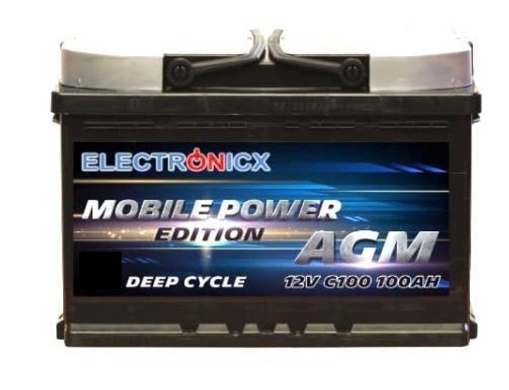 Аккумуляторная батарея 100 AH Electronicx mobile power Edition AGM 12v.АККУМУЛЯТОР - изображение 1