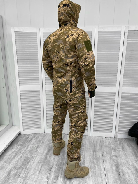 Тактическая теплая зимняя военная форма комплект Aventador ( Куртка + Штаны ), Камуфляж: Пиксель, Размер: L - изображение 2