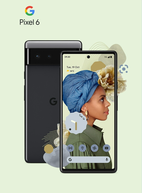 Смартфон Google Pixel 6 8/128GB Stormy Black Dual-Sim