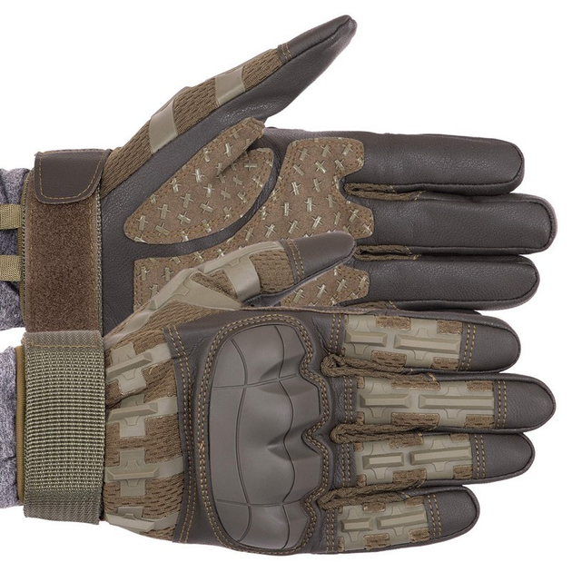 Тактичні рукавички із закритими пальцями Zelart Military Rangers 9879 розмір XL Olive - зображення 1