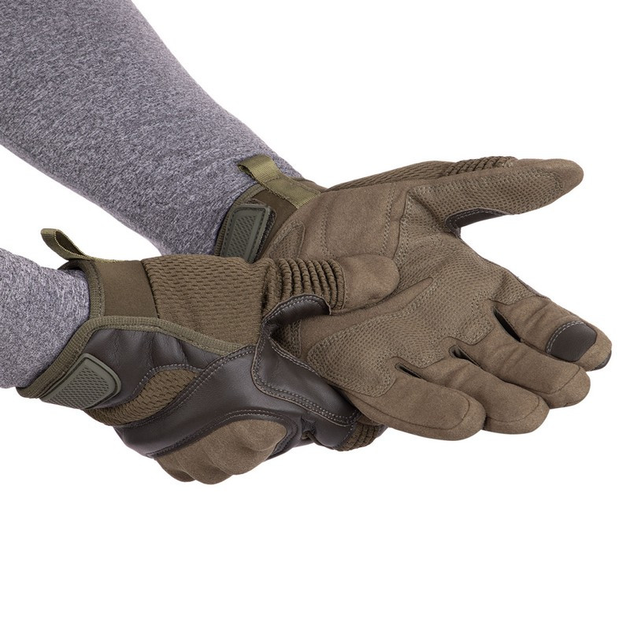 Рукавички тактичні із закритими пальцями Zelart Military Rangers 9877 розмір 2XL Olive - зображення 2
