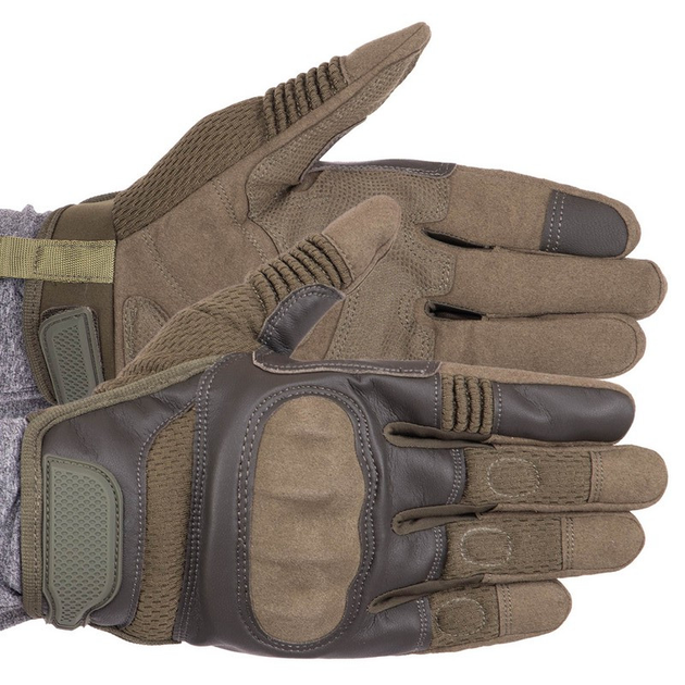 Рукавички тактичні із закритими пальцями Zelart Military Rangers 9877 розмір XL Olive - зображення 1
