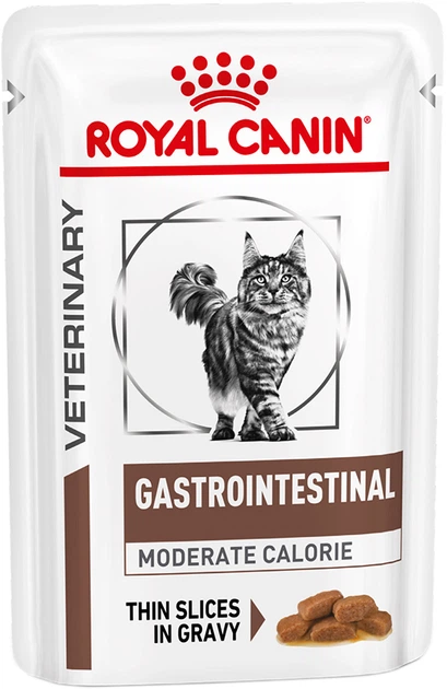 Mokra karma dla kotów z problemami gastrycznymi ROYAL CANIN Vet Gastrointestinal kawałki w sosie - saszetki 12x85g (9003579013601) - obraz 3